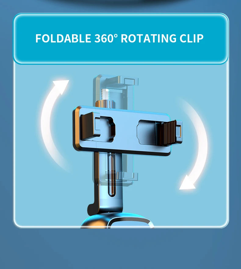 PulseFlow Gimbal - 360° Rotation, Auto Tracking, Stabilize Shots for Phone, Perfect for Vlogging & Live Streaming, Easy To Use